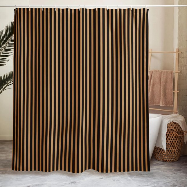 Cortina Para Box Striped Minimalist Black  (Criador carregado)