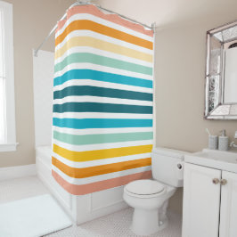 Cortina Para Box Stripes Verticais Arco-Íris