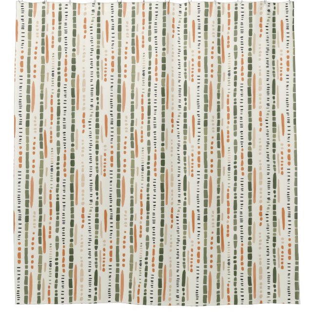 Cortina Para Box Sudoeste Stripes Tribal Boho (Frente)