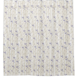 Cortina Para Box Suiça Dot Sobre Cinza