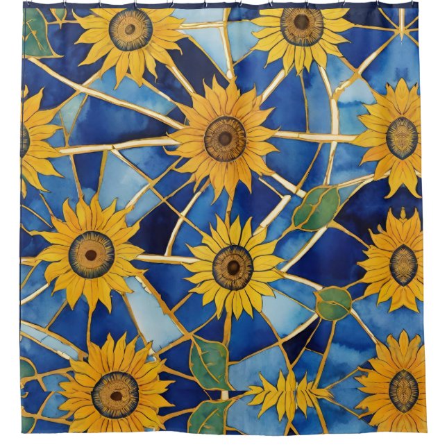 Cortina Para Box Sunflower Country art (Frente)