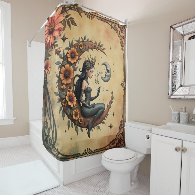 Cortina Para Box Sunflower Crescent Queen  (In Situ)