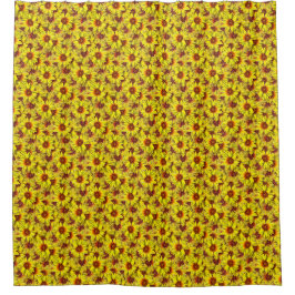 Cortina Para Box Sunflower Shower Curtain