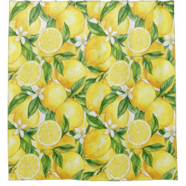 Cortina Para Box Sunny Watercolor Lemon Grove