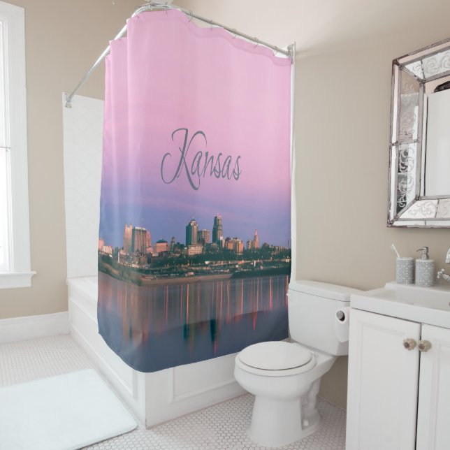 Cortina Para Box Sunset Linha do Céu da Cidade do Kansas (In Situ)