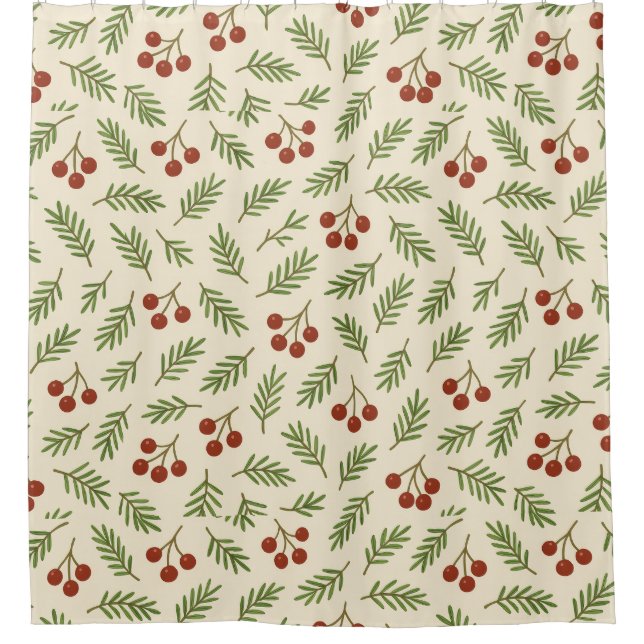 Cortina Para Box 🍒 Sweet Cherry Natural Harmony Collection (Frente)