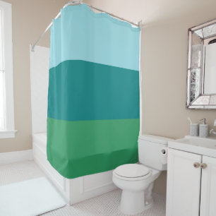 Cortina Para Box Tanager Turquesa, Azul Teal e Verde Kelly Horiz
