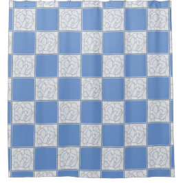 Cortina Para Box Tangor de Abstrato do tabuleiro de xadrez Design q