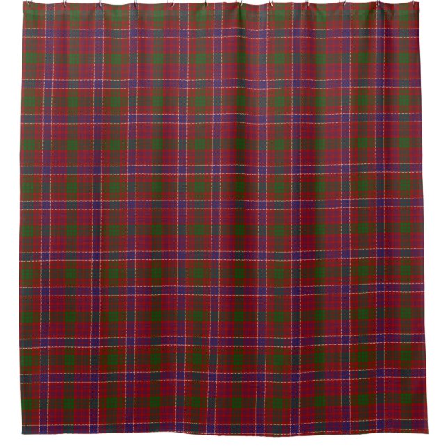 Cortina Para Box Tartan vermelho moderno da herança escocesa de (Frente)