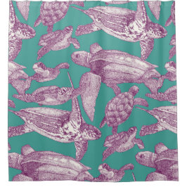 Cortina Para Box tartaruga-do-mar