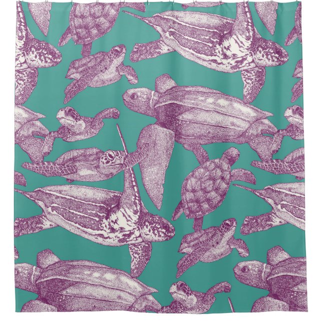 Cortina Para Box tartaruga-do-mar (Frente)