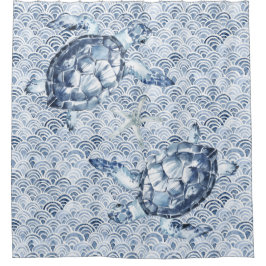 Cortina Para Box Tartarugas nas ondas