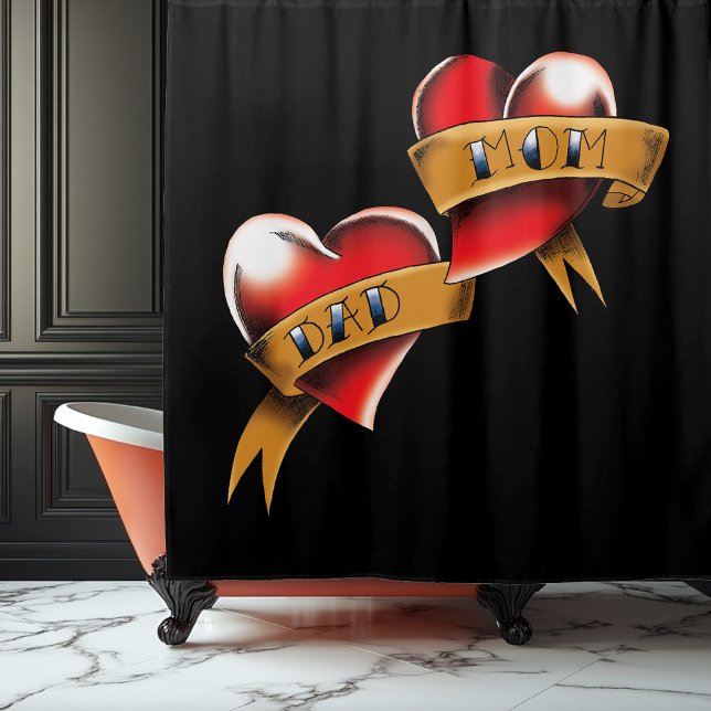 Cortina Para Box Tatuagem de Pai Vermelho da Mãe (Criador carregado)