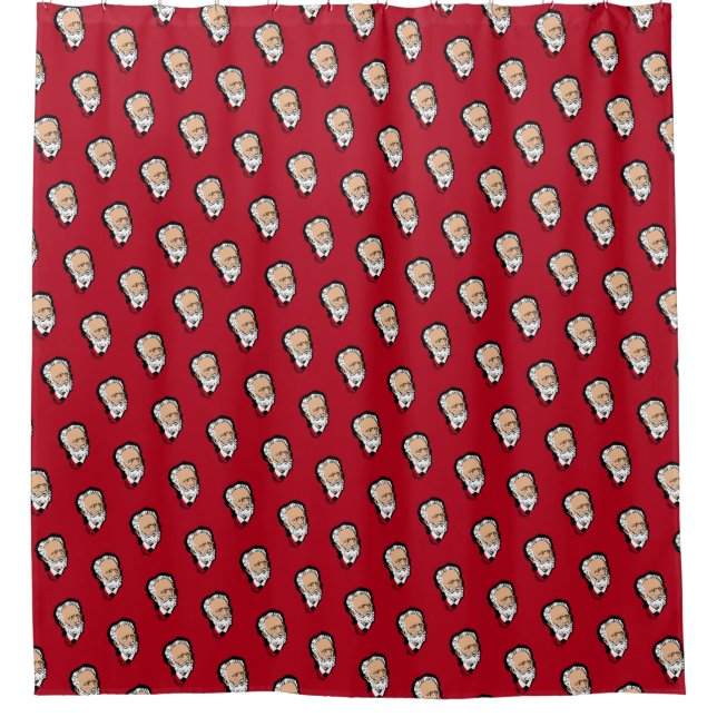 Cortina Para Box Tchaikovsky vermelho escuro (Frente)
