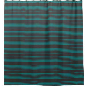 Cortina Para Box Teal e carvão cinco estilos