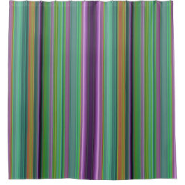 Cortina Para Box Teal Lavender Orange Purple Stripes