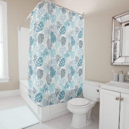 Cortina Para Box Teal moderno e Cinza deixam cortinas Chás