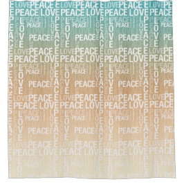 Cortina Para Box Teatro Peach Dourado Amor pela Paz      