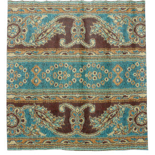 Cortina Para Box Tecido Árabe Paisley Oriental Design