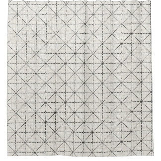 Cortina Para Box Tecido simples escandinavo branco e preto
