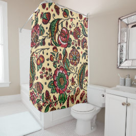 Cortina Para Box Tecido Vintage Indian Cotton Chintz