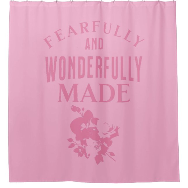 Cortina Para Box "Temível e Maravilhosamente feito." Cristão (Frente)