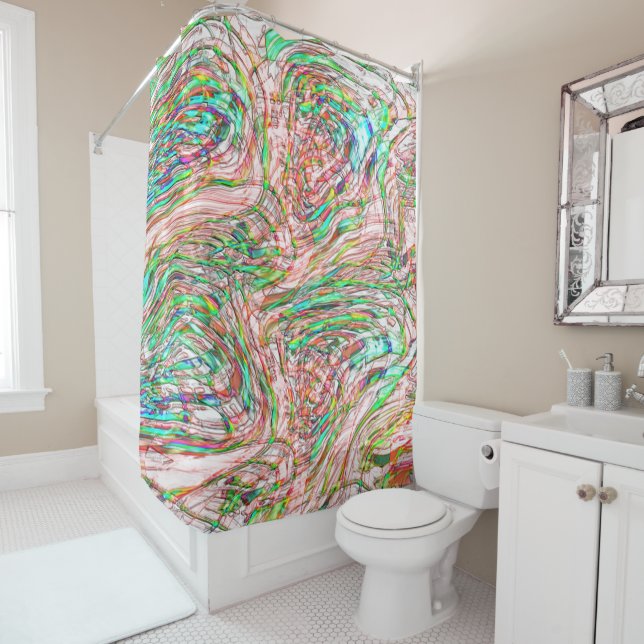 Cortina Para Box Tempestade de trilhas torcidas (In Situ)