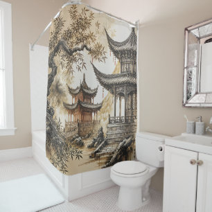 Cortina Para Box Templo Budista