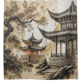 Cortina Para Box Templo Budista