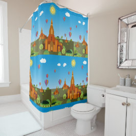 Cortina Para Box Templos do Camboja