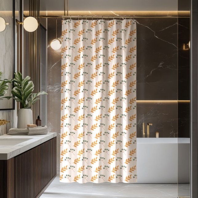 Cortina Para Box Terracotta Curtain Groovy 70s Flower Design (Terracotta Curtain Groovy 70s Flower Design)