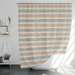 Cortina Para Box Terracotta Sage Modern Minimalist Stripe Boho
