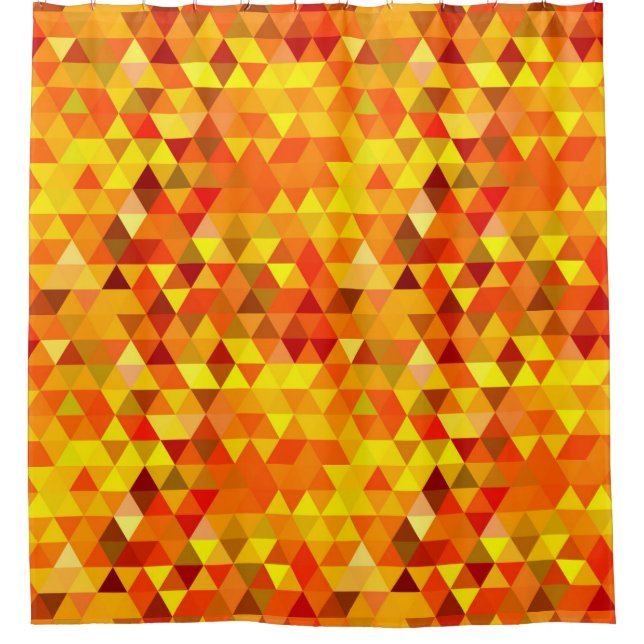 Cortina Para Box Teste padrão bonito do triângulo mim + suas ideias (Frente)