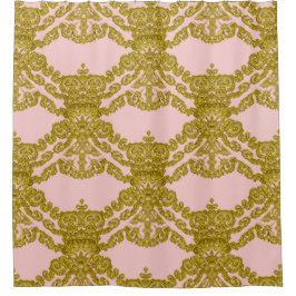 Cortina Para Box Teste padrão francês feminino barroco de quartzo