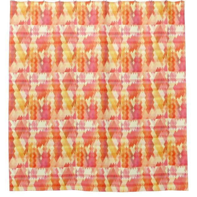 Cortina Para Box Teste padrão geométrico 1 (Frente)