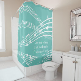 Cortina Para Box Texto de Notas de Música Personalizadas