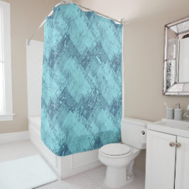 Cortina Para Box Textura, água e gelo.