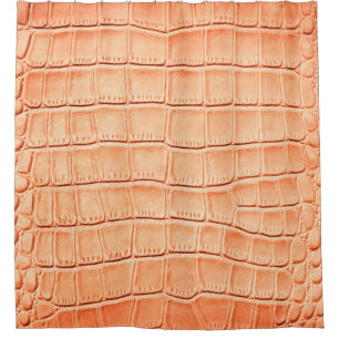Cortina Para Box Textura de couro de réptil laranja