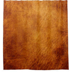 Cortina Para Box Textura de couro marrom