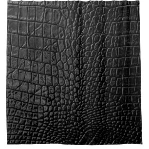 Cortina Para Box Textura de couro preto