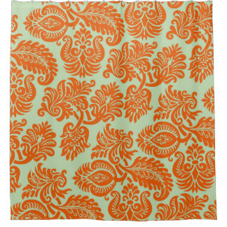 Cortina Para Box Textura de fundo laranja sem costura