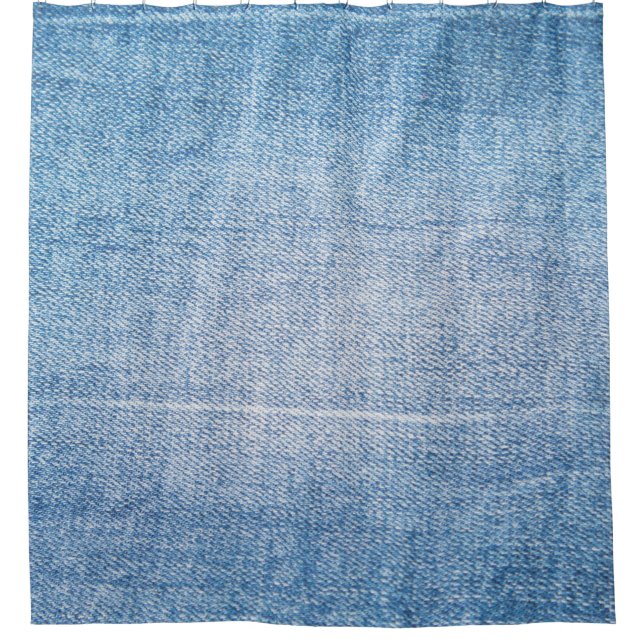 Cortina Para Box Textura de jeans de denim azul (Frente)