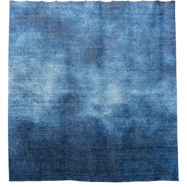 Cortina Para Box Textura de jeans de denim azul (Frente)