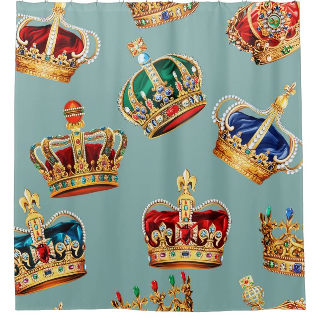 Cortina Para Box Textura de Moda Barroca ouro (Frente)