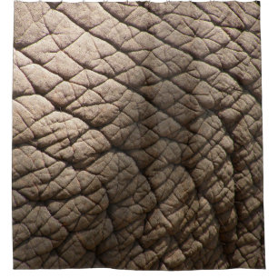 Cortina Para Box Textura De Pele De Elefante Real, Enrugada.