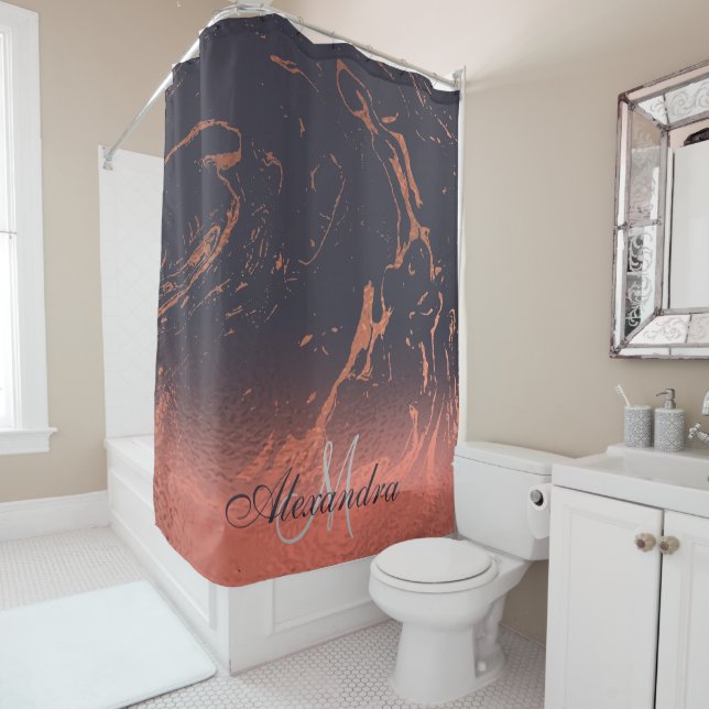 Cortina Para Box Textura de rosa Marble (In Situ)