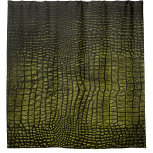 Cortina Para Box Textura luxuosa de crocodilo escuro.