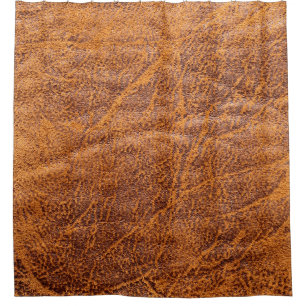 Cortina Para Box Textura natural de couro castanho, couro, esqui