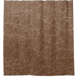 Cortina Para Box Textura natural de couro: Detalhe castanho sem cos