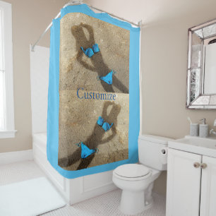Cortina Para Box Thunder_Cove da Areia de Bikini Azul